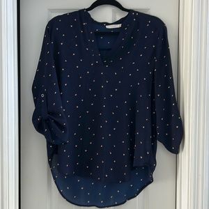 Lush navy blouse
